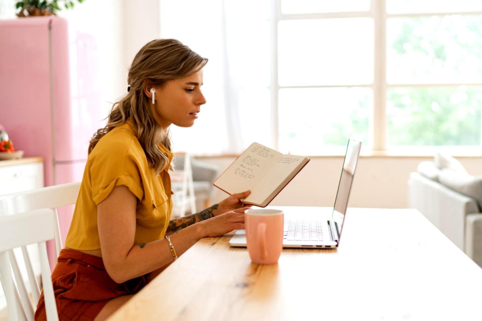 Professional workspace with financial documents and budget planning materials